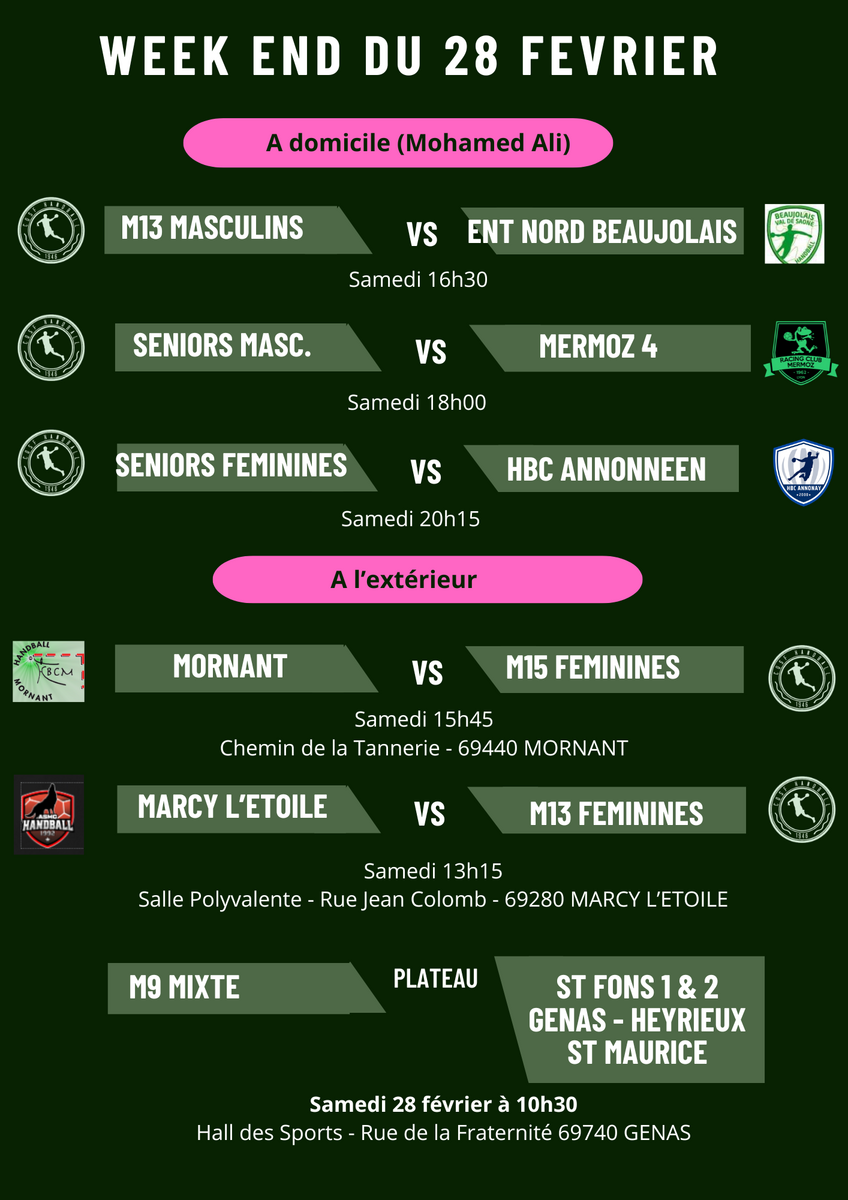 Programme du 28 février 2026