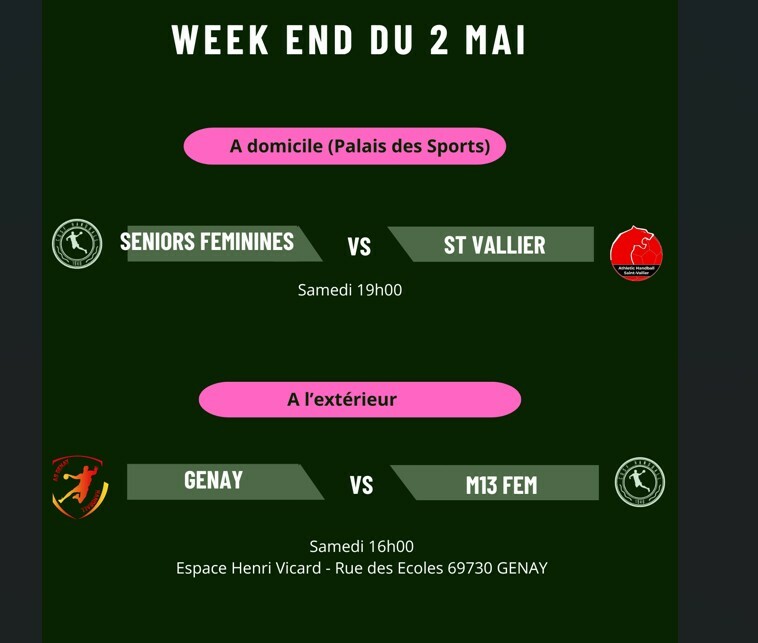 Programme du 2 mai 2026