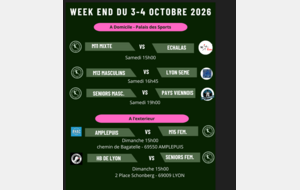 Programme du WE du 3-4 octobre 2026