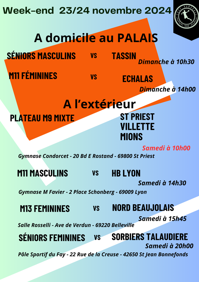 Programme du week-end