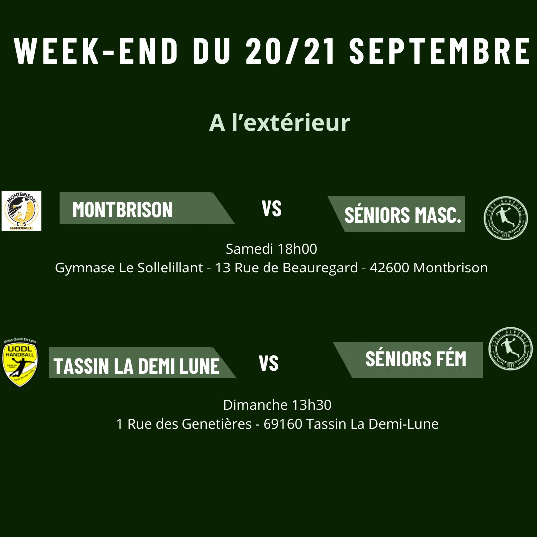 Planning du week-end