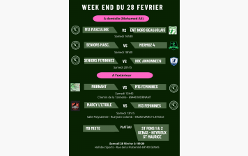 Programme du 28 février 2026