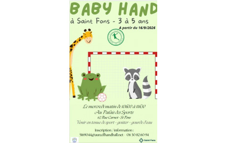 Saison 2026-2027 - Section Baby Hand