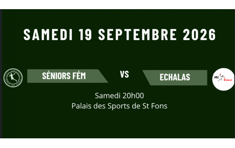2ème Journée de championnat pour nos Séniors Féminines
